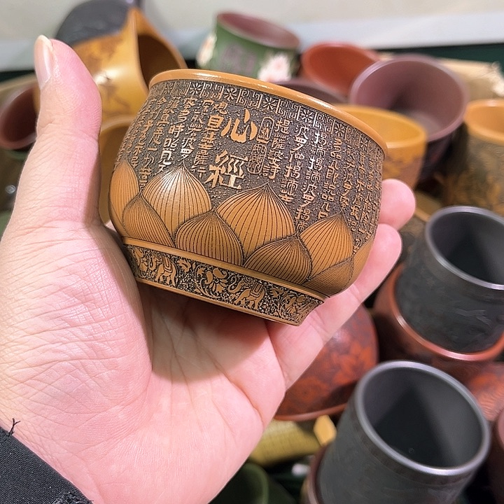 茶杯紫砂全手工紫砂主人杯 