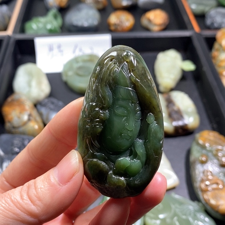 和田玉挂件未镶嵌小*