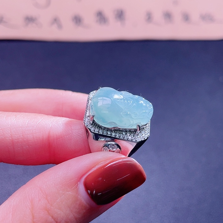 翡翠吊坠(不含链)银S925镶嵌