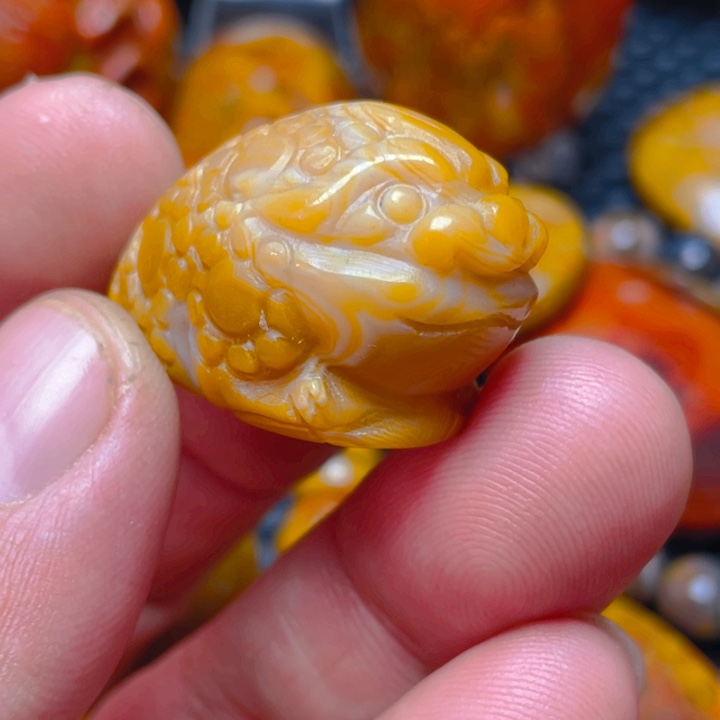 山***情玛瑙/玉髓未镶嵌战国红