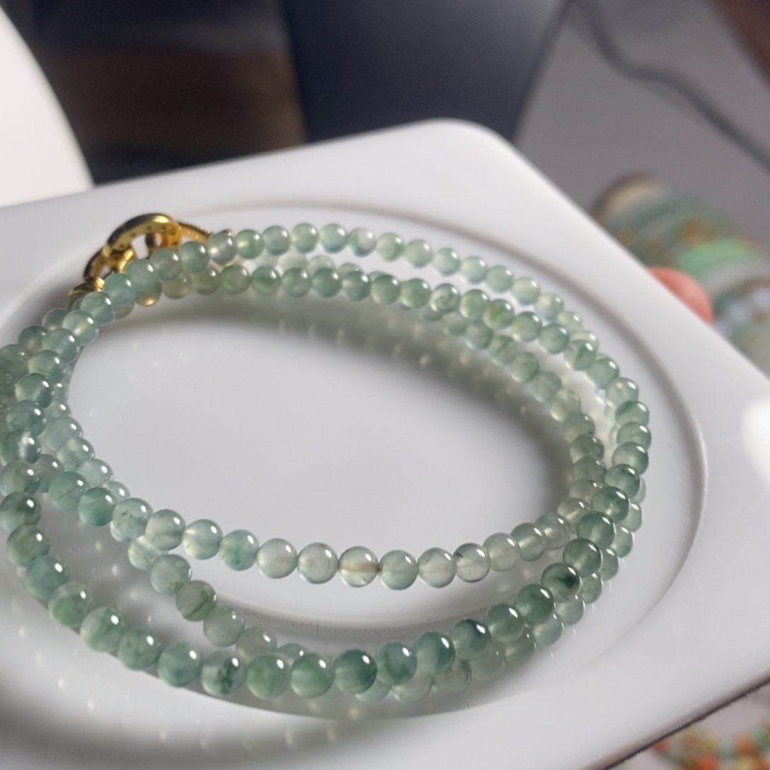 定制翡翠未镶嵌59 缅甸翡翠A货卡3.8