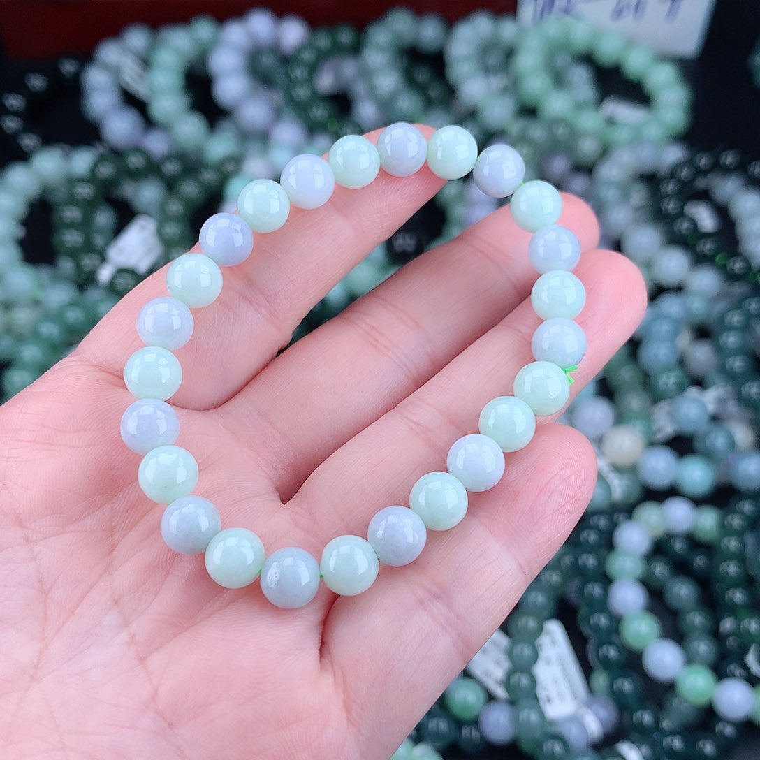 翡翠毛衣链未镶嵌