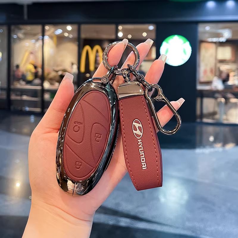 现代索纳塔钥匙套专用24款胜达11代十一代索纳塔艾尼氪loniq6壳扣