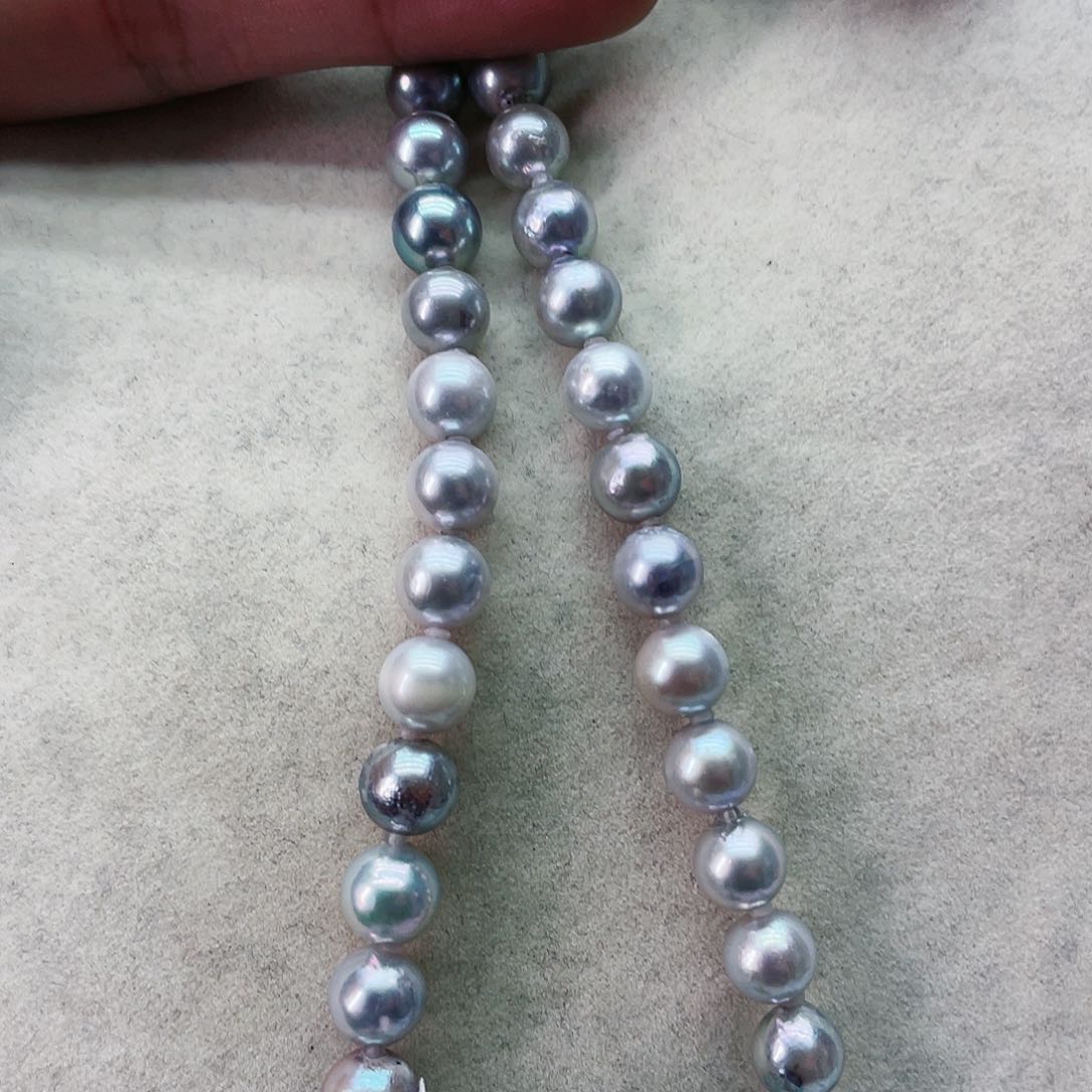 海水珍珠颈饰银S925镶嵌