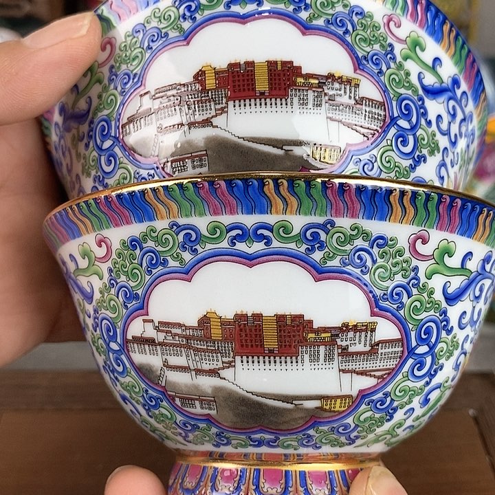 景德镇陶瓷藏式茶碗