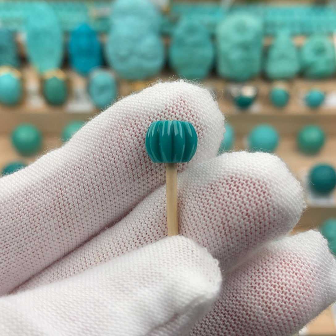 绿松石配饰未镶嵌卡8.2*7