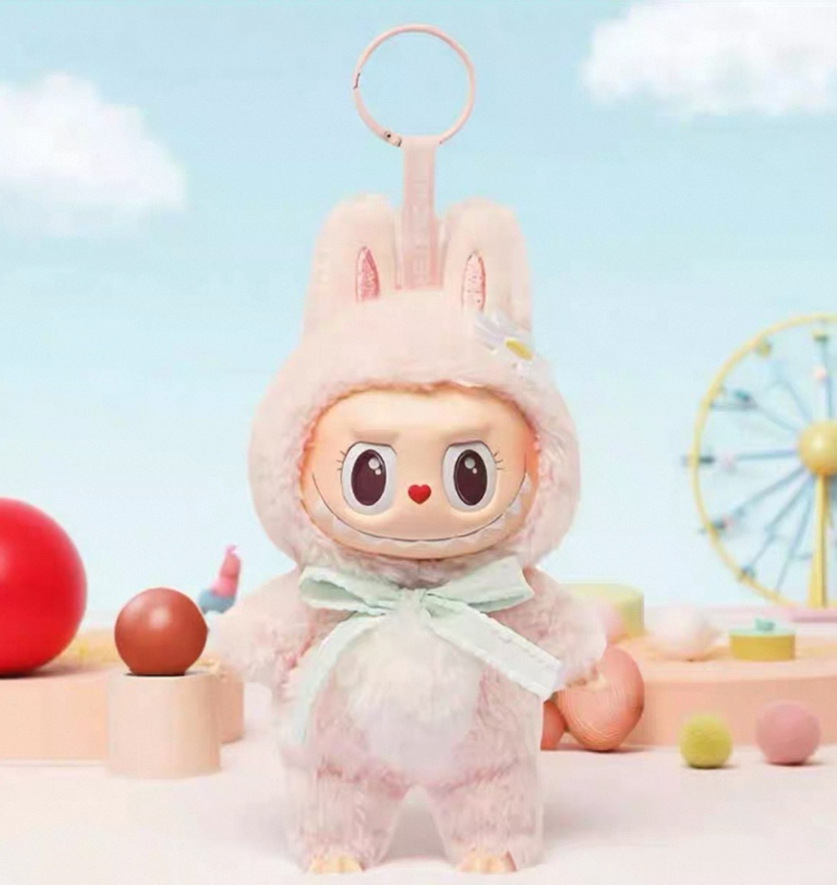【MOKOKO】拉布现货娃娃甜心马卡龙糖胶心动 毛绒挂件公仔
