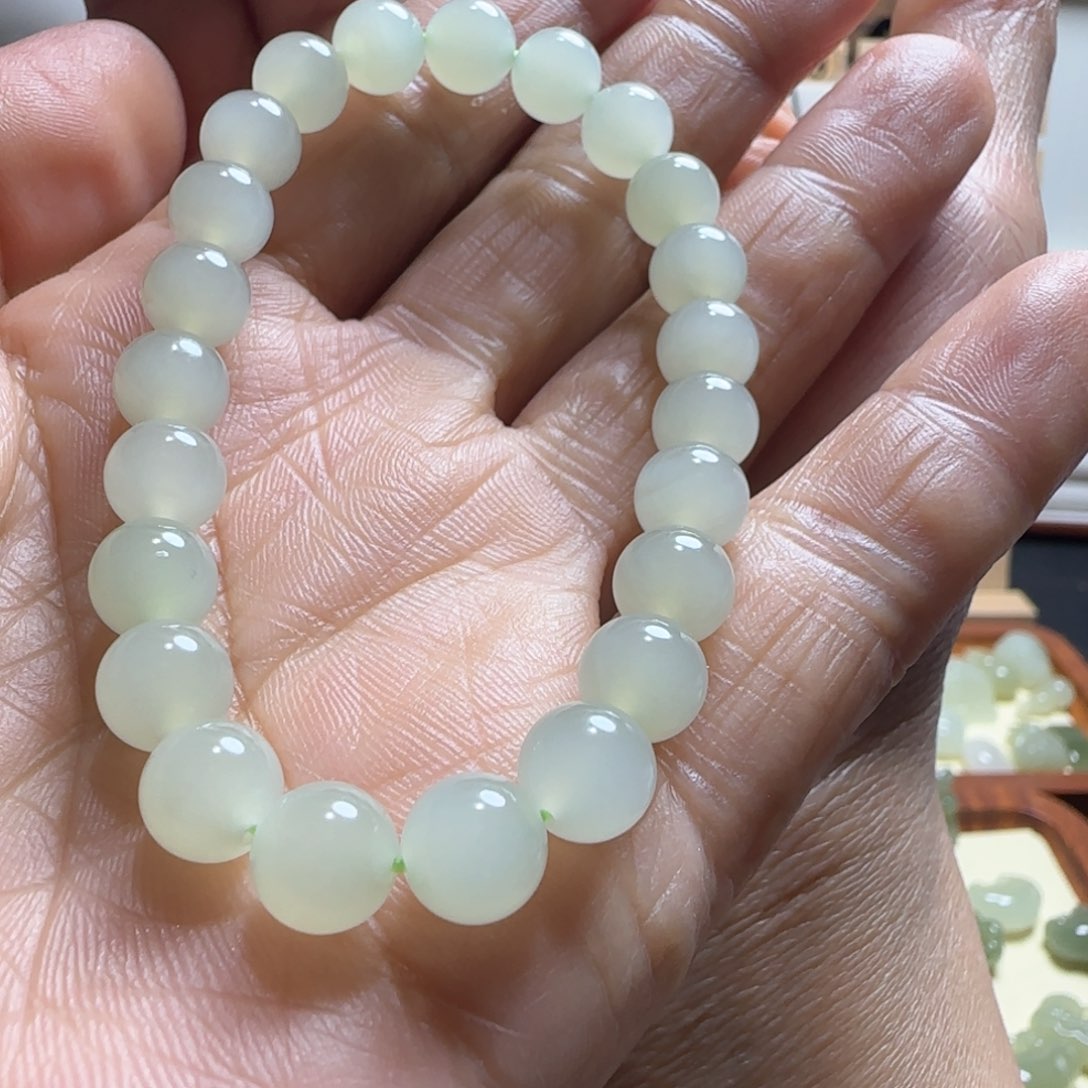 和田玉手串未镶嵌