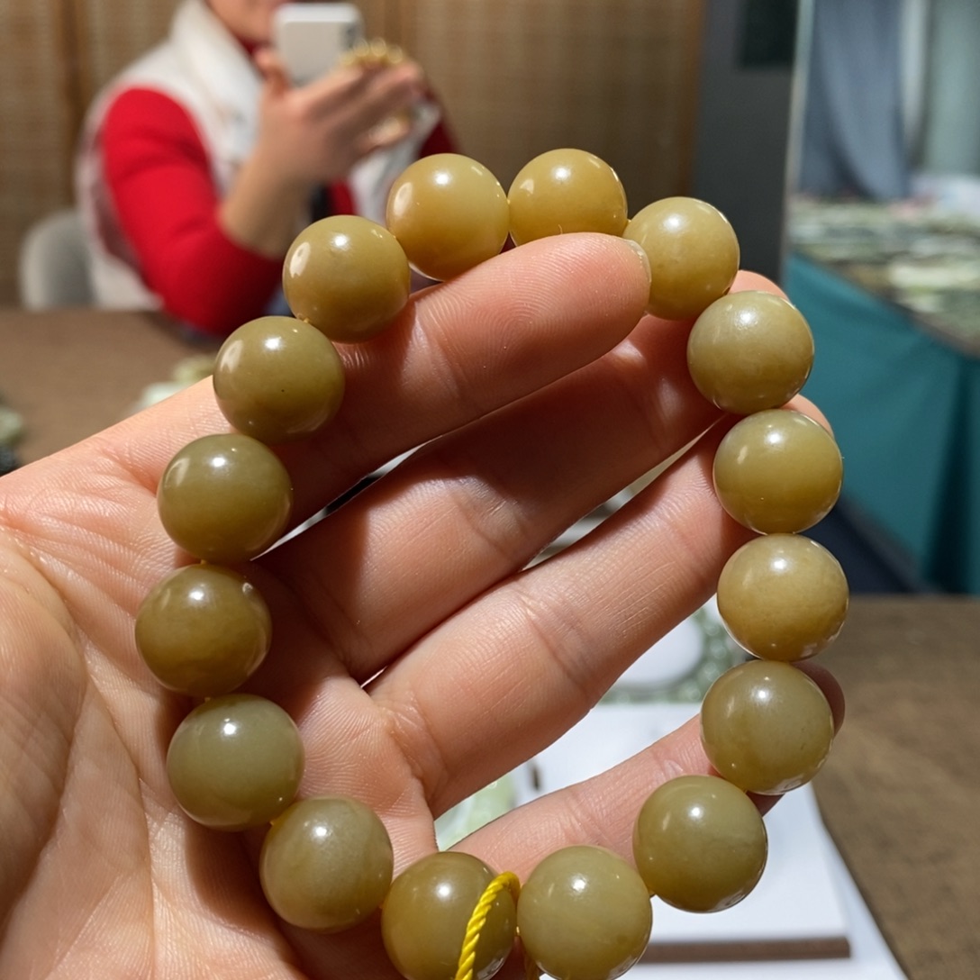 和田玉未镶嵌手链114