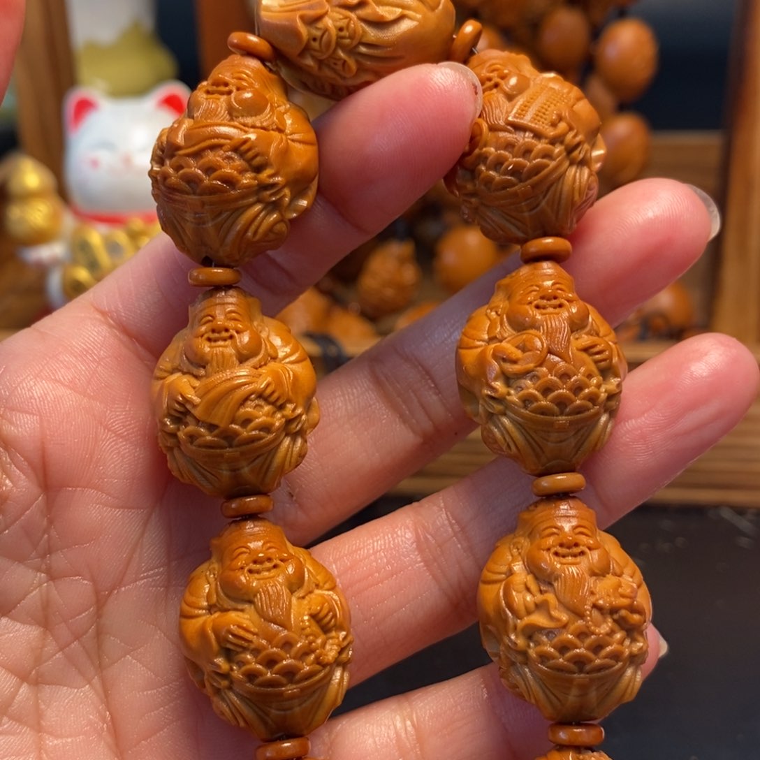 橄榄核手串/手链霸气财神