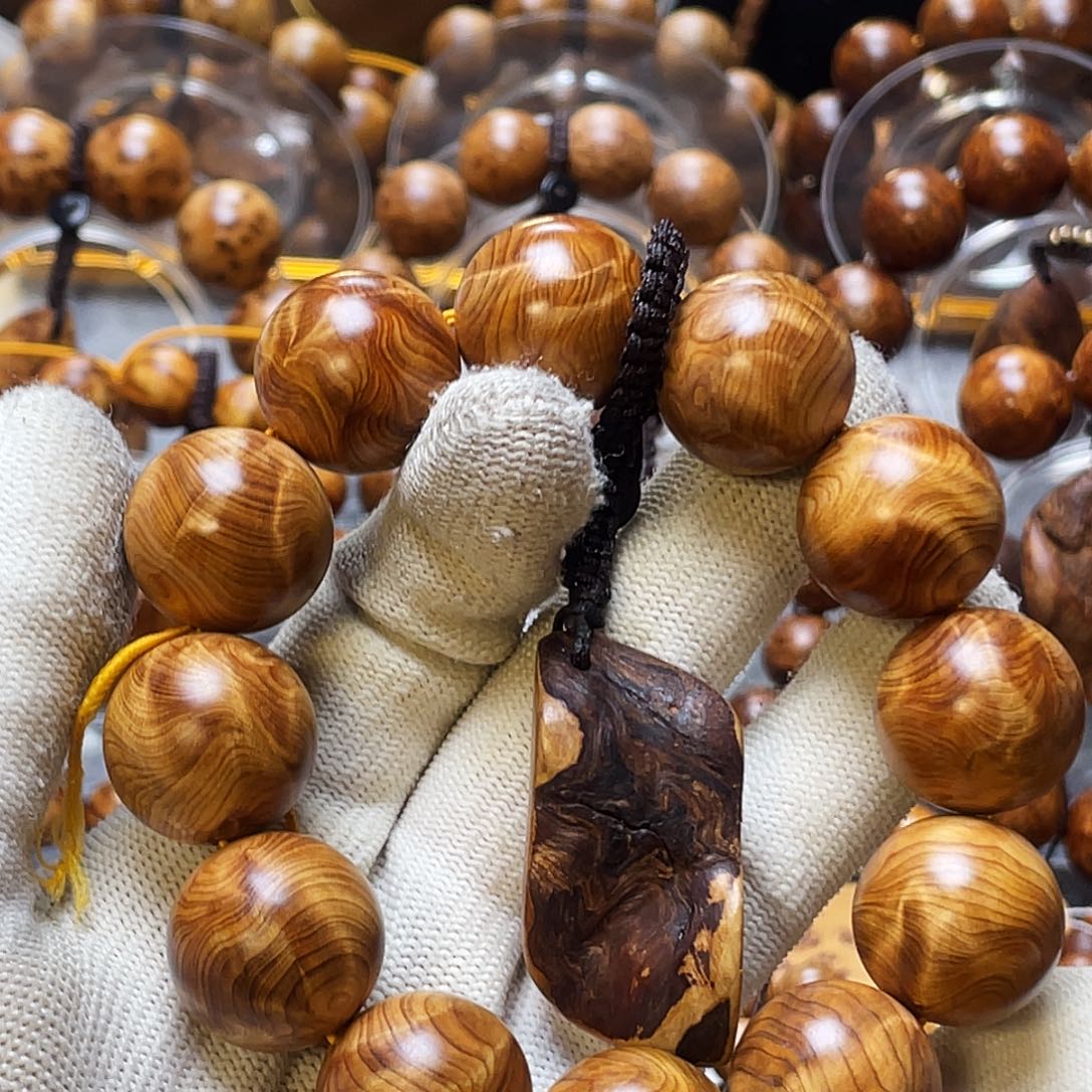 龙***神手串/手链柏木太行崖柏2.0花莉纹闪电