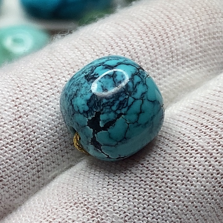 绿松石未镶嵌天然原矿 地大质检