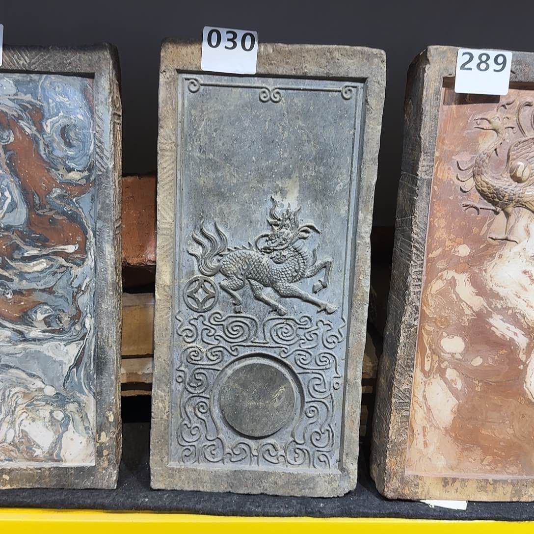 老砖后刻干泡茶台