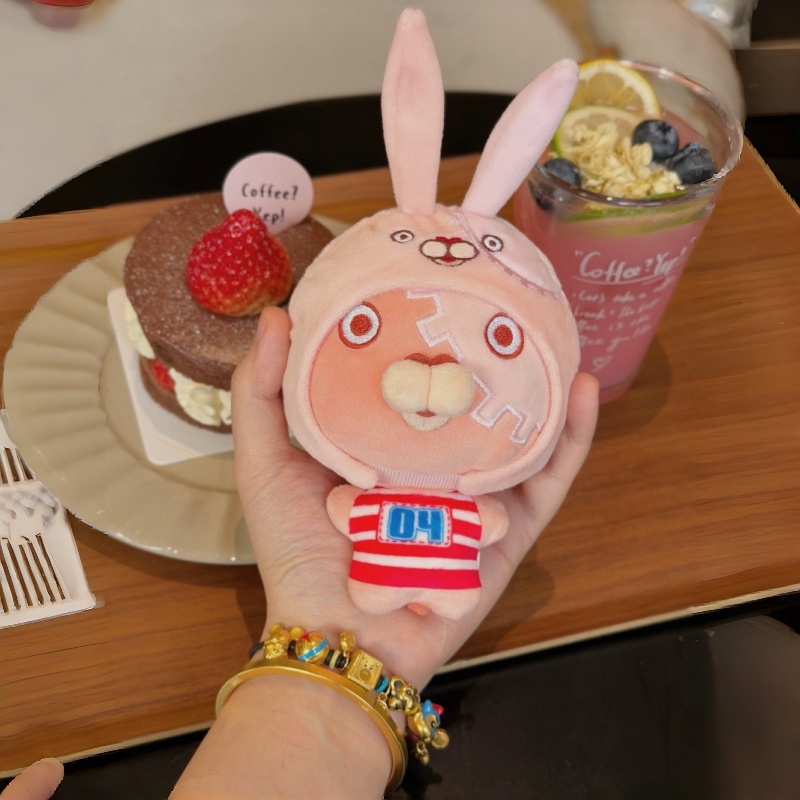 越狱兔10cm公仔头套卡通公仔头套娃衣可爱棉花娃娃头套娃衣