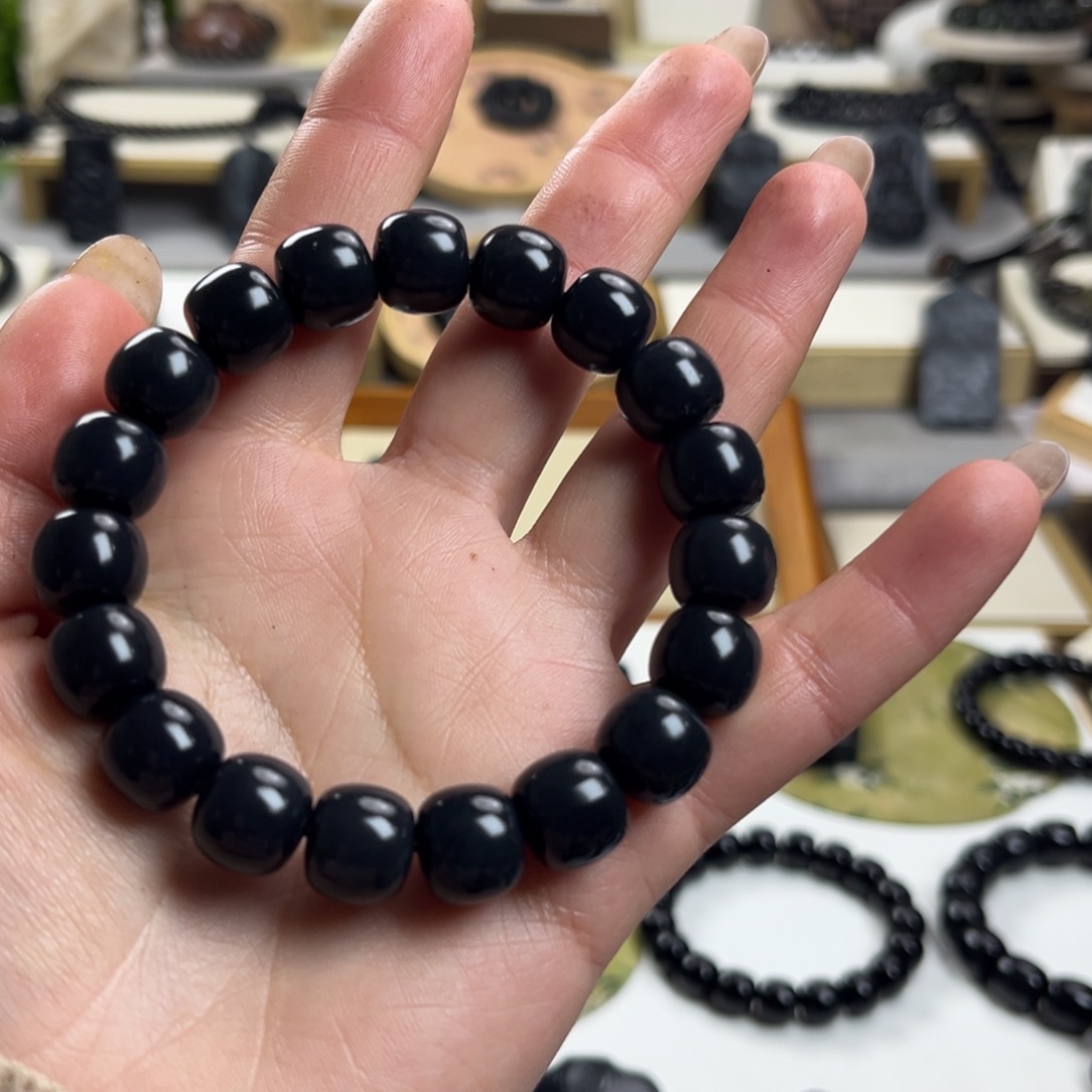 和田玉（墨玉）未镶嵌颈饰卡12老邢福利