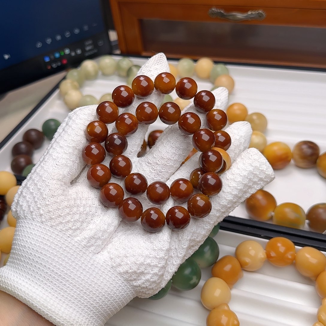 菩提根/象牙果手串卡14手持默认微瑕