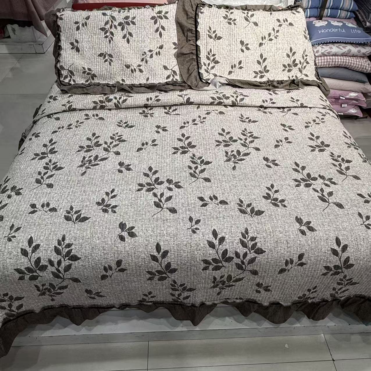 【幸福辣妈专属】棉麻床盖床单三件套2.0*2.3