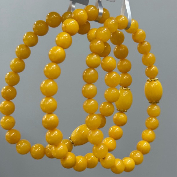 【拾晶轩】原创鸡油黄单圈手链 约7mm 多样性发一件 2016BB