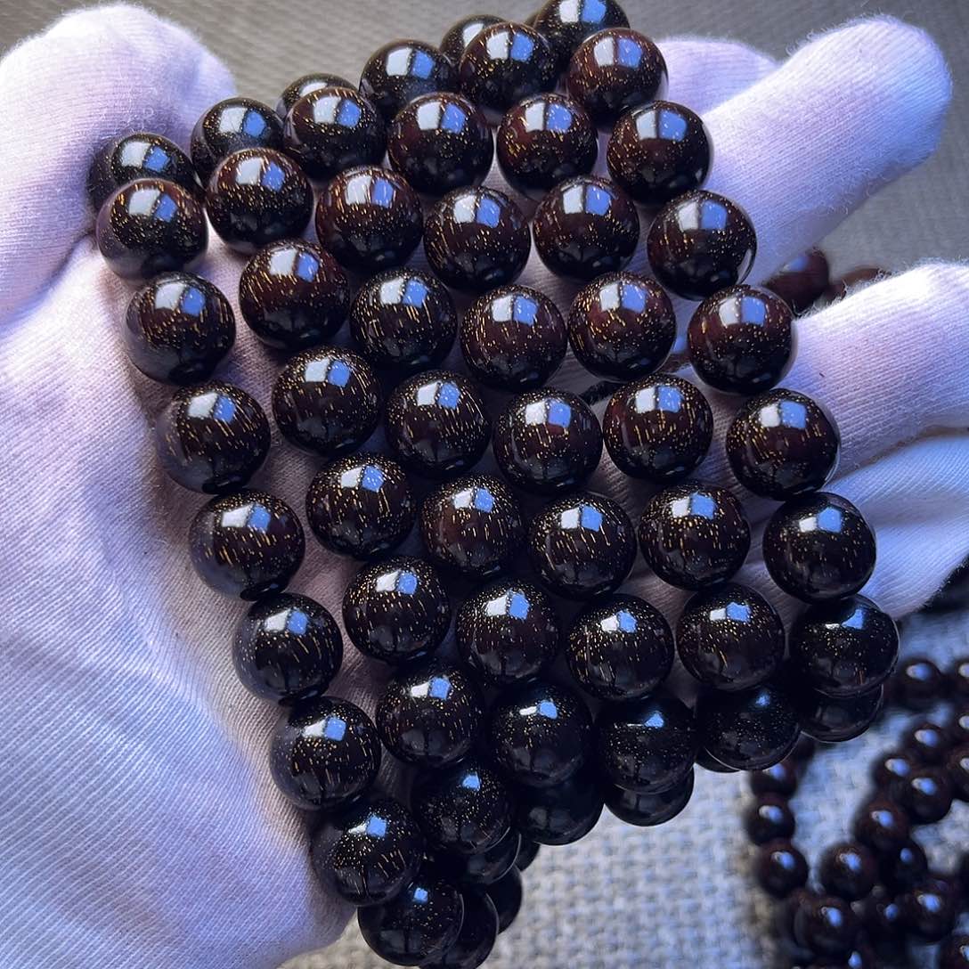 一***顺檀香紫檀（小叶紫檀）1.2 108颗满天星