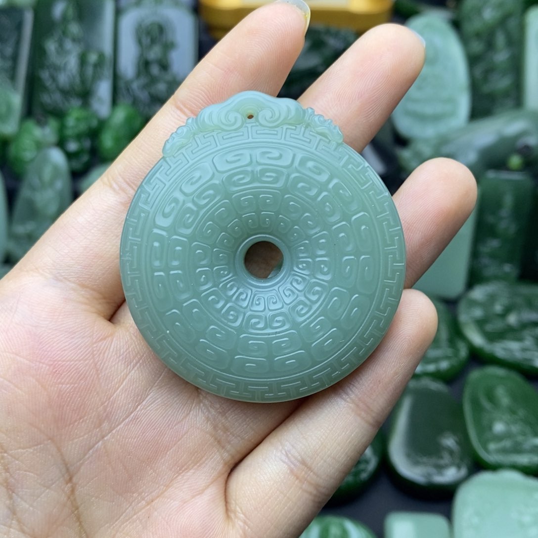 和田玉（碧玉）挂件未镶嵌