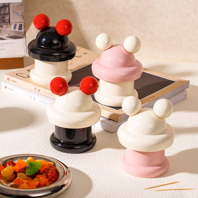 高颜值牙签盒创意撞色球球家用高档轻奢牙线盒牙签筒棉签盒收纳盒