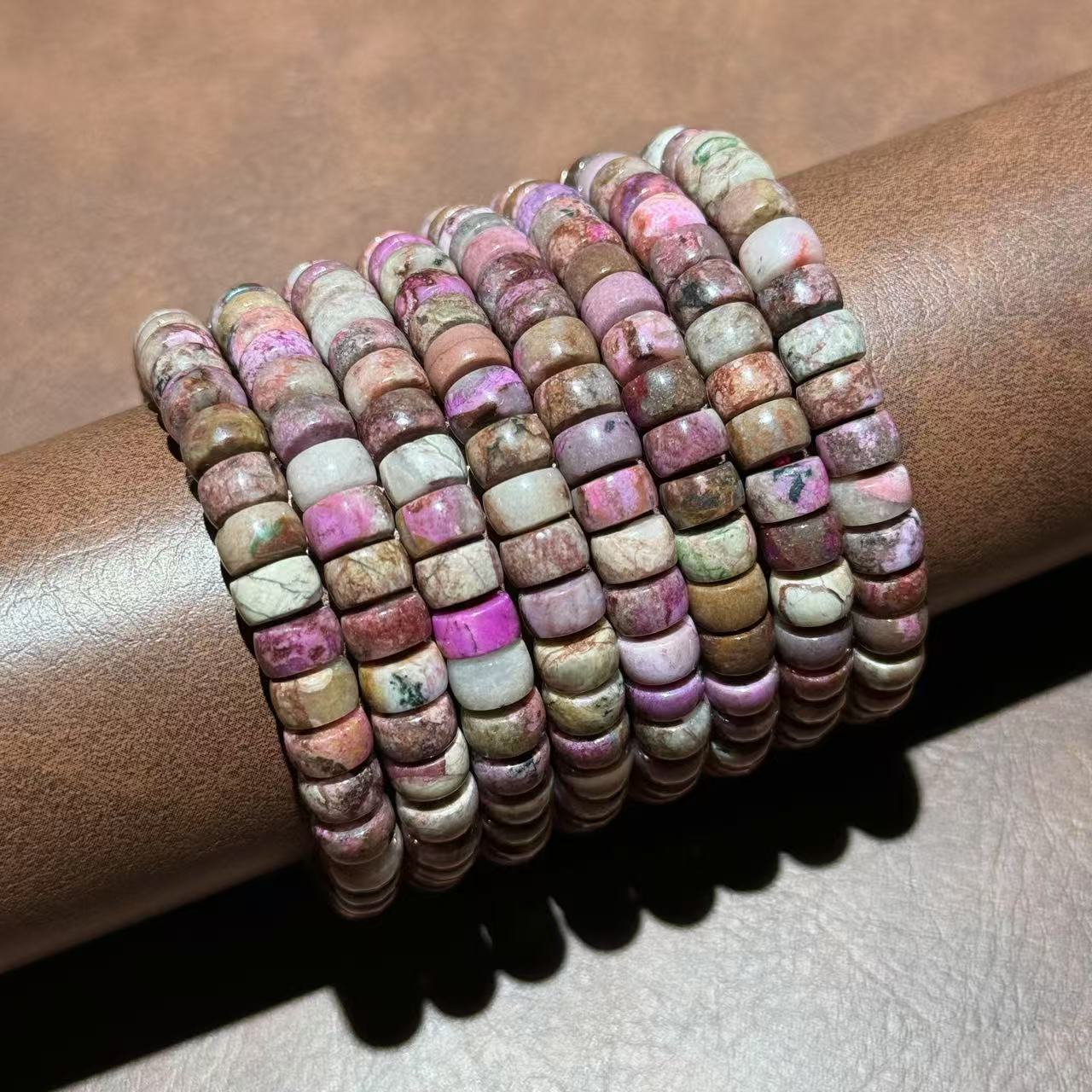 【祁恩珠宝】樱花粉盘珠单圈D021001-多样性发其一