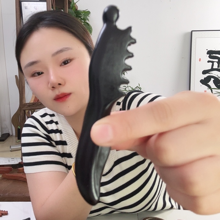 紫光檀小凤凰微瑕