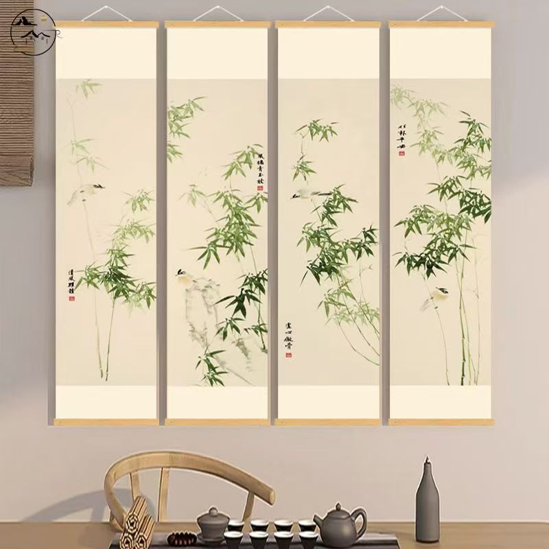 【硕】国风筒子画喷装饰挂画