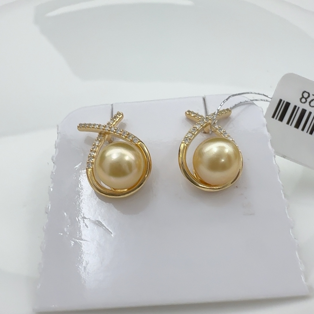 海水珍珠耳饰未镶嵌