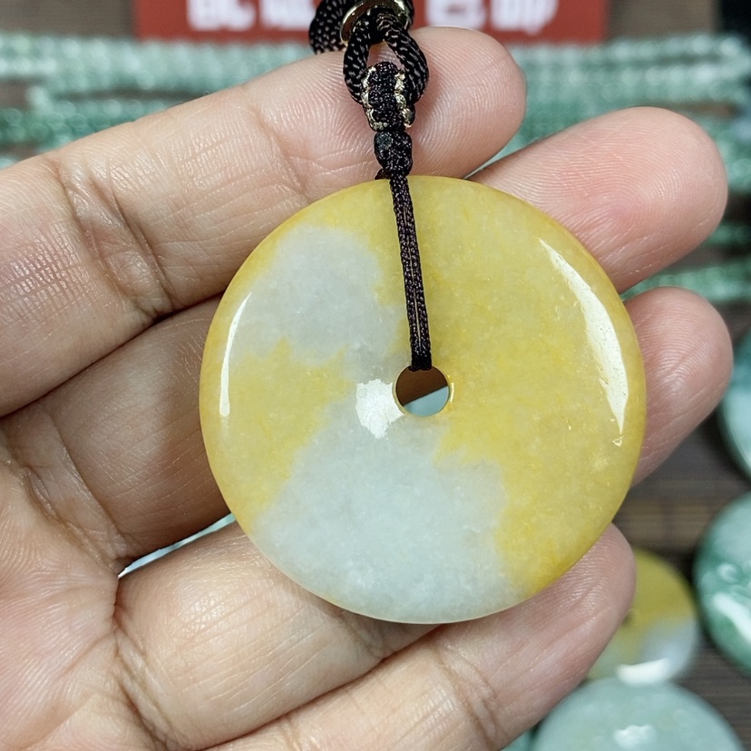 【闪购商品】翡翠颈饰未镶嵌玉吊坠翡翠玉平安扣