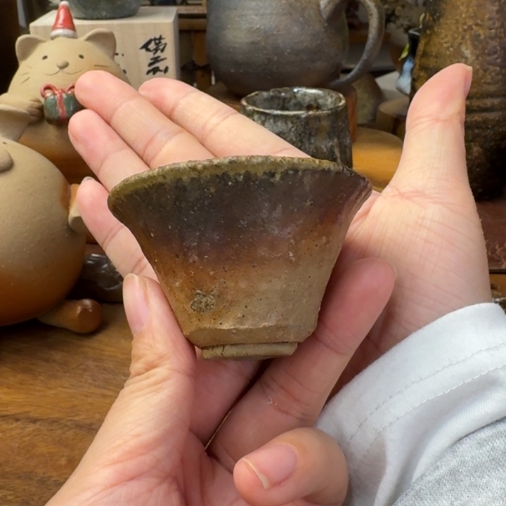 秋***桐森风来备前烧主人杯福利一口价