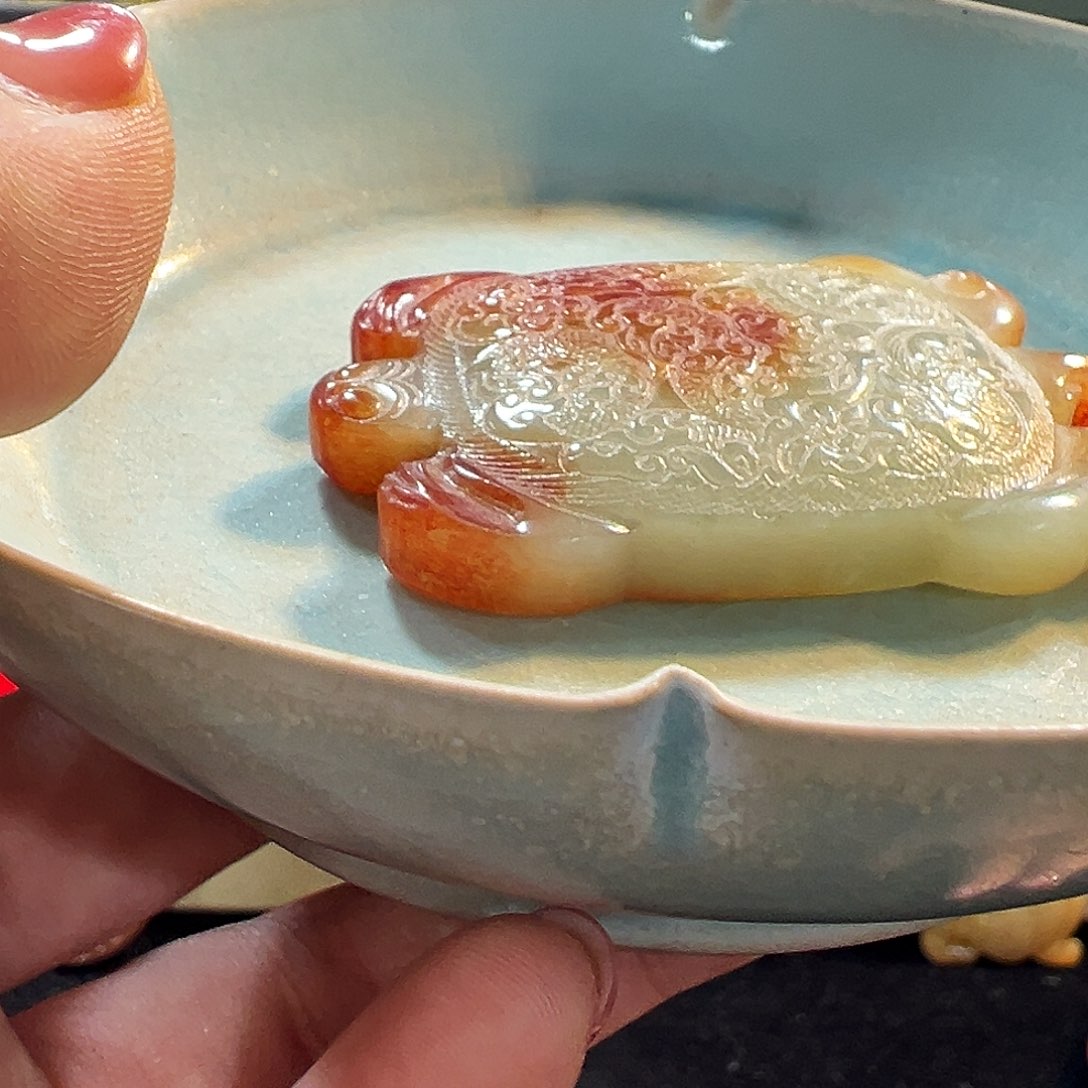 瓷片随*五大名窑瓷器摆件瓷片