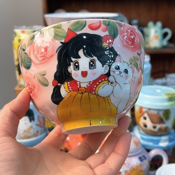 陶景德镇釉下手绘陶瓷 