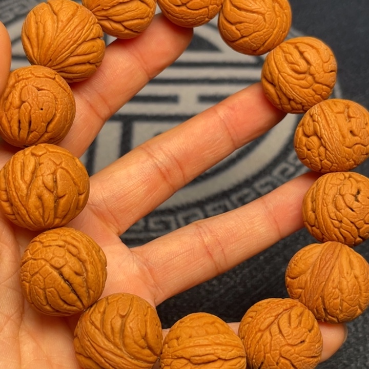 桃核手串龙纹桃核4