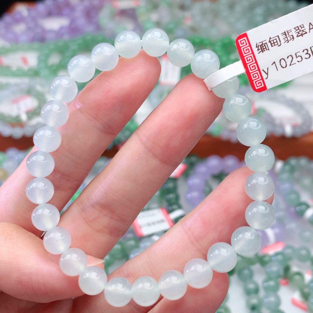 翡翠手链未镶嵌翡翠7mm