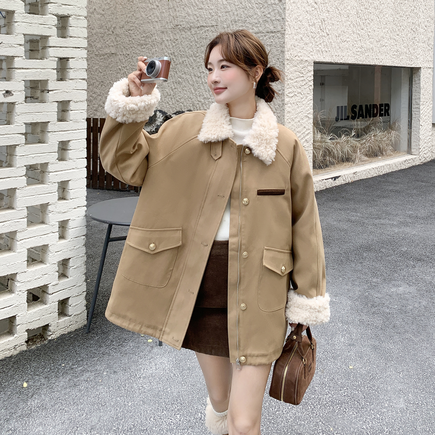681-690厚款中长款宽松型派克服休闲加厚时尚韩版【非主图款】