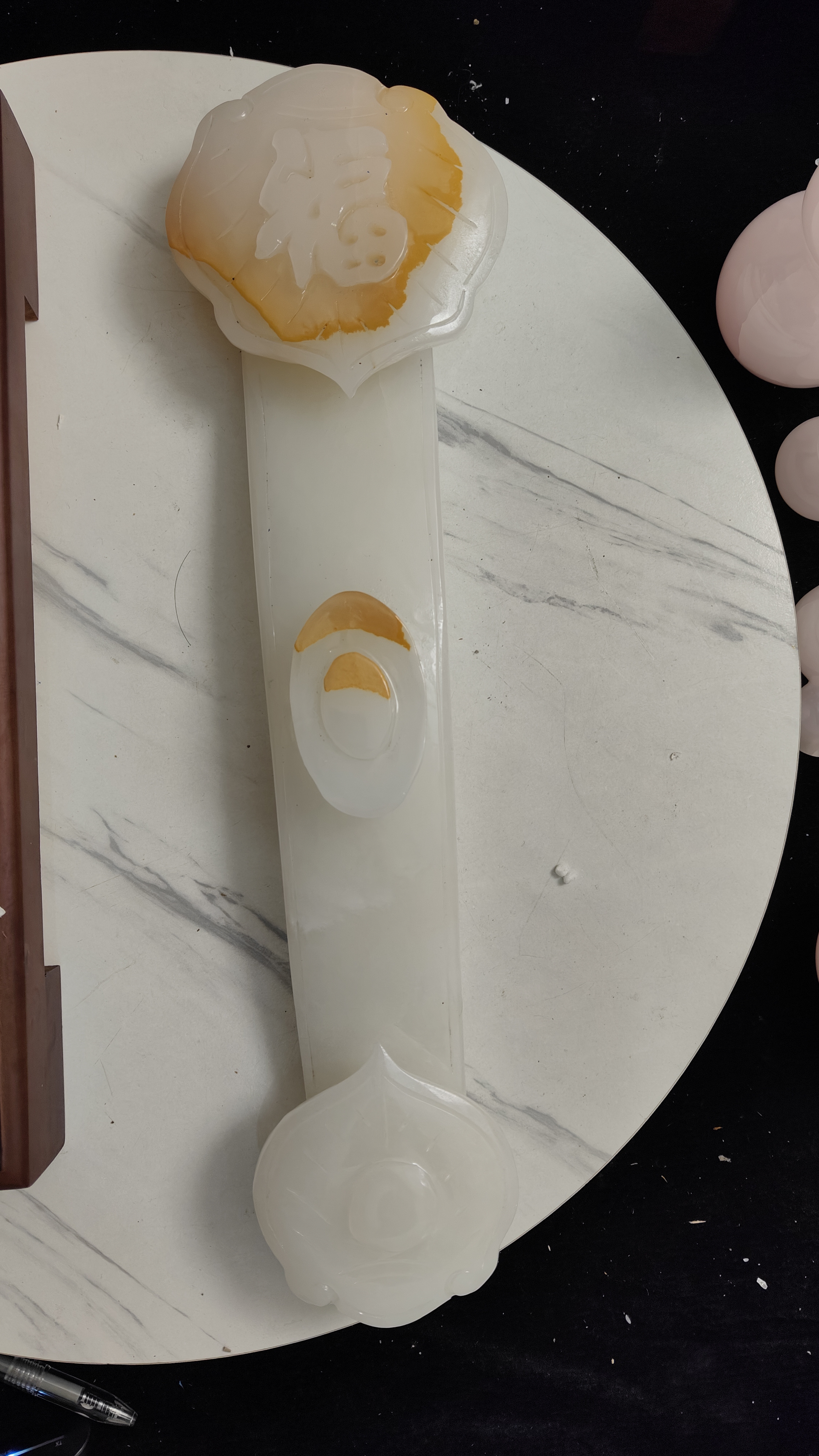 如意，，，，，，，玉雕摆件