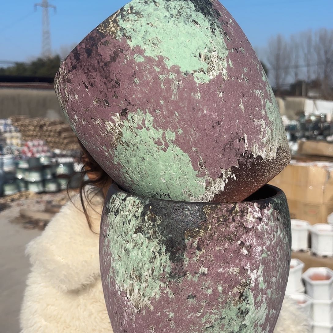 口径18高度20两个蛋壳紫色