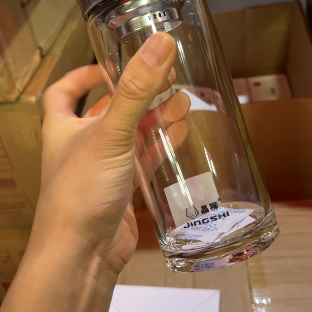 晶单层烫手玻璃杯460本色提环460