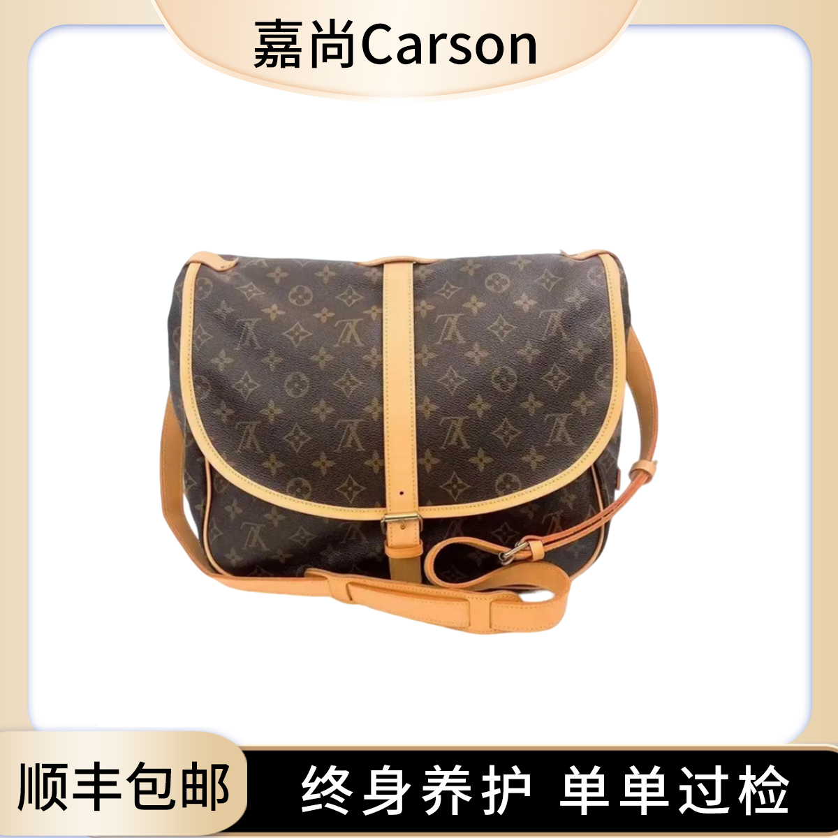 99新 LouisVuitton/路易威登 中古双子星中号单肩包/换新【卡神】