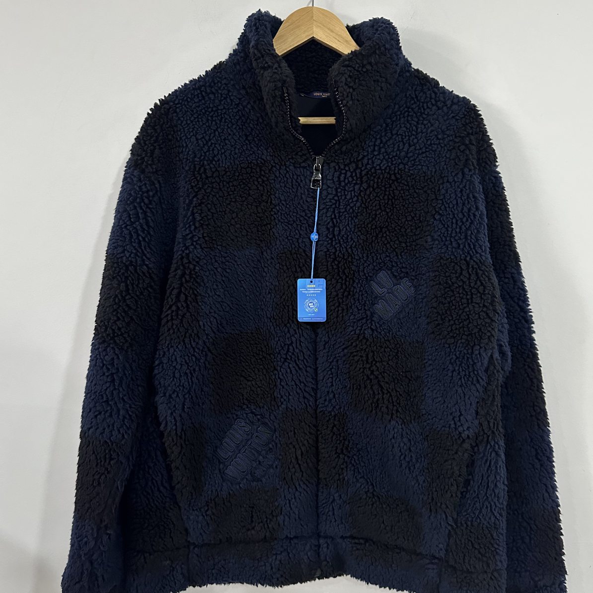 99新 LouisVuitton/路易威登 lv nigo 棋盘格泰迪外套 Xl