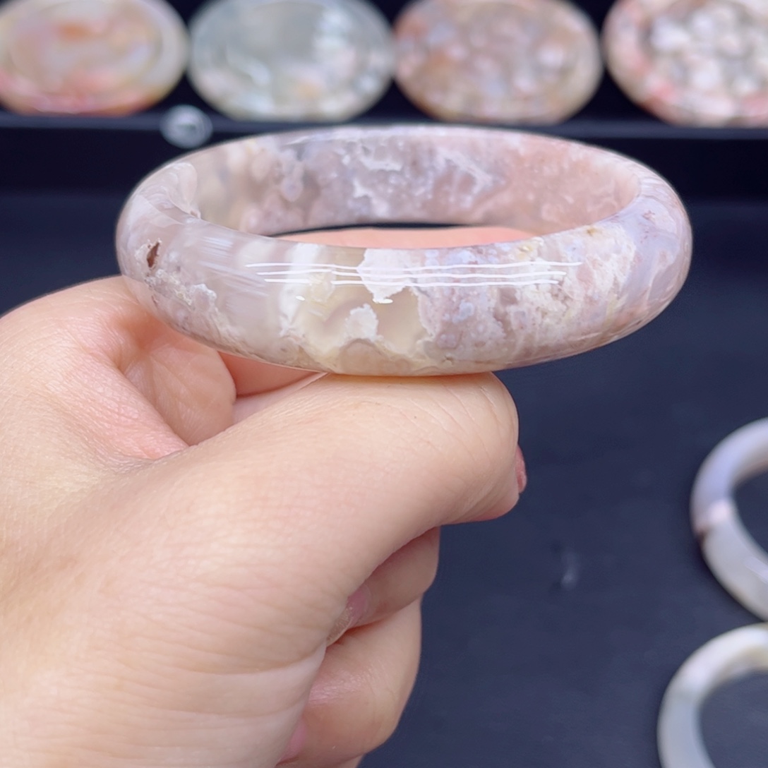 玛瑙/玉髓未镶嵌手镯59@