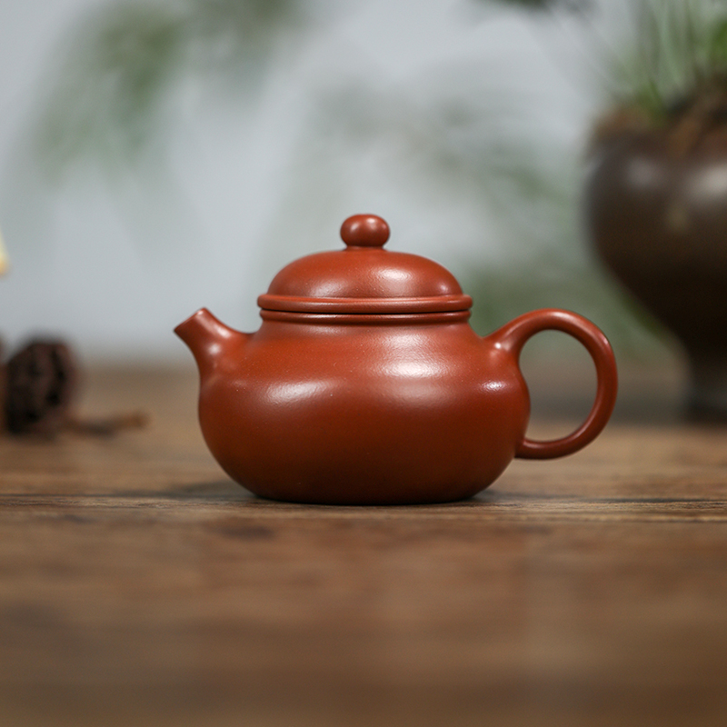 【容天】原矿红皮龙 150cc 手工制作 内推孔 宜兴紫砂壶