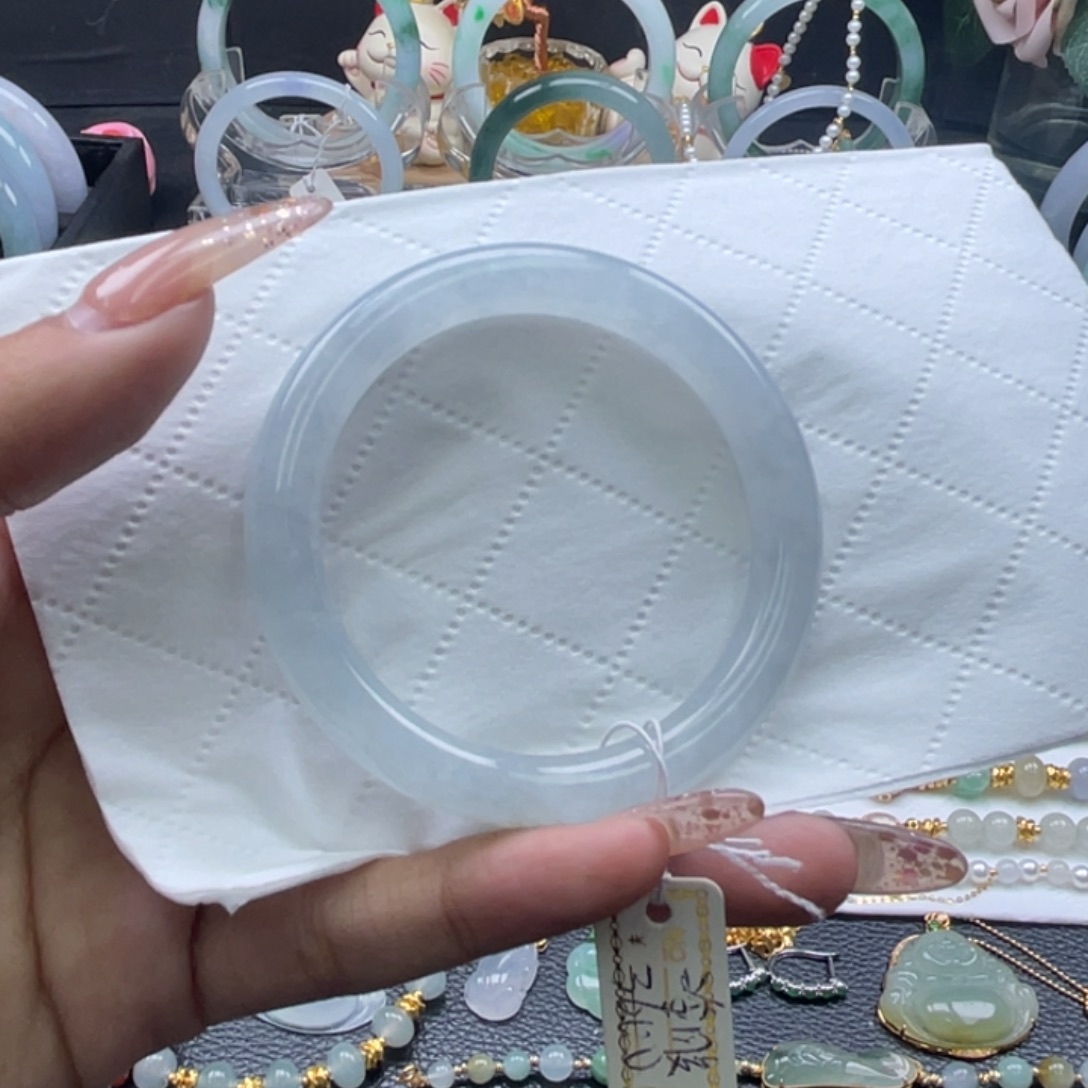 翡翠未镶嵌手镯28899