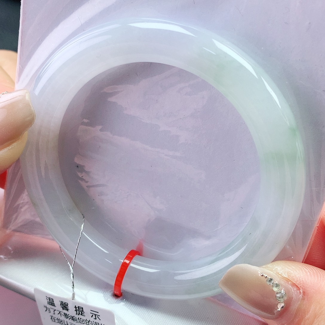 翡翠未镶嵌手镯51圈