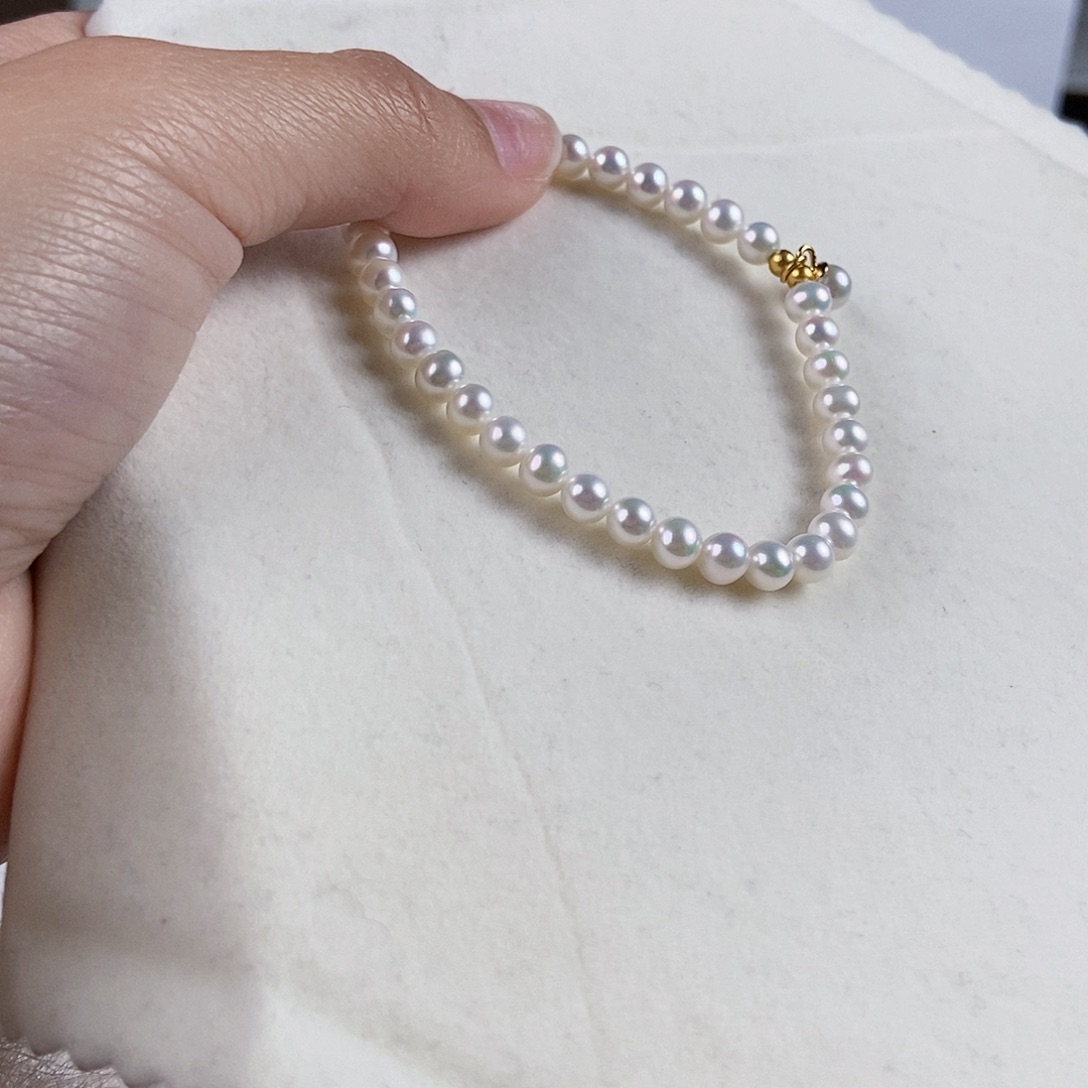 淡水珍珠手绳银S925镶嵌