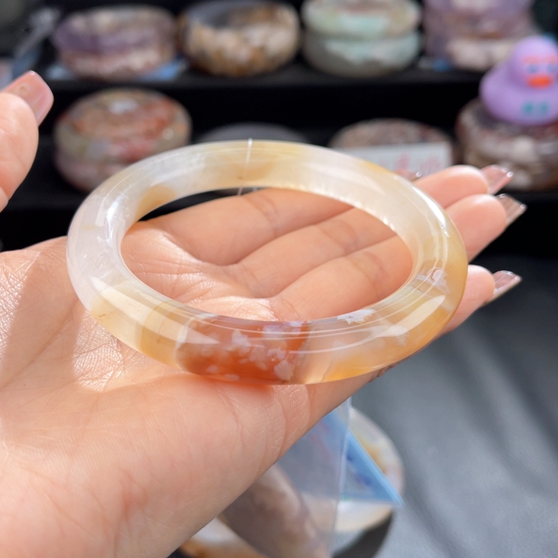 石英质玉手镯未镶嵌浅*60