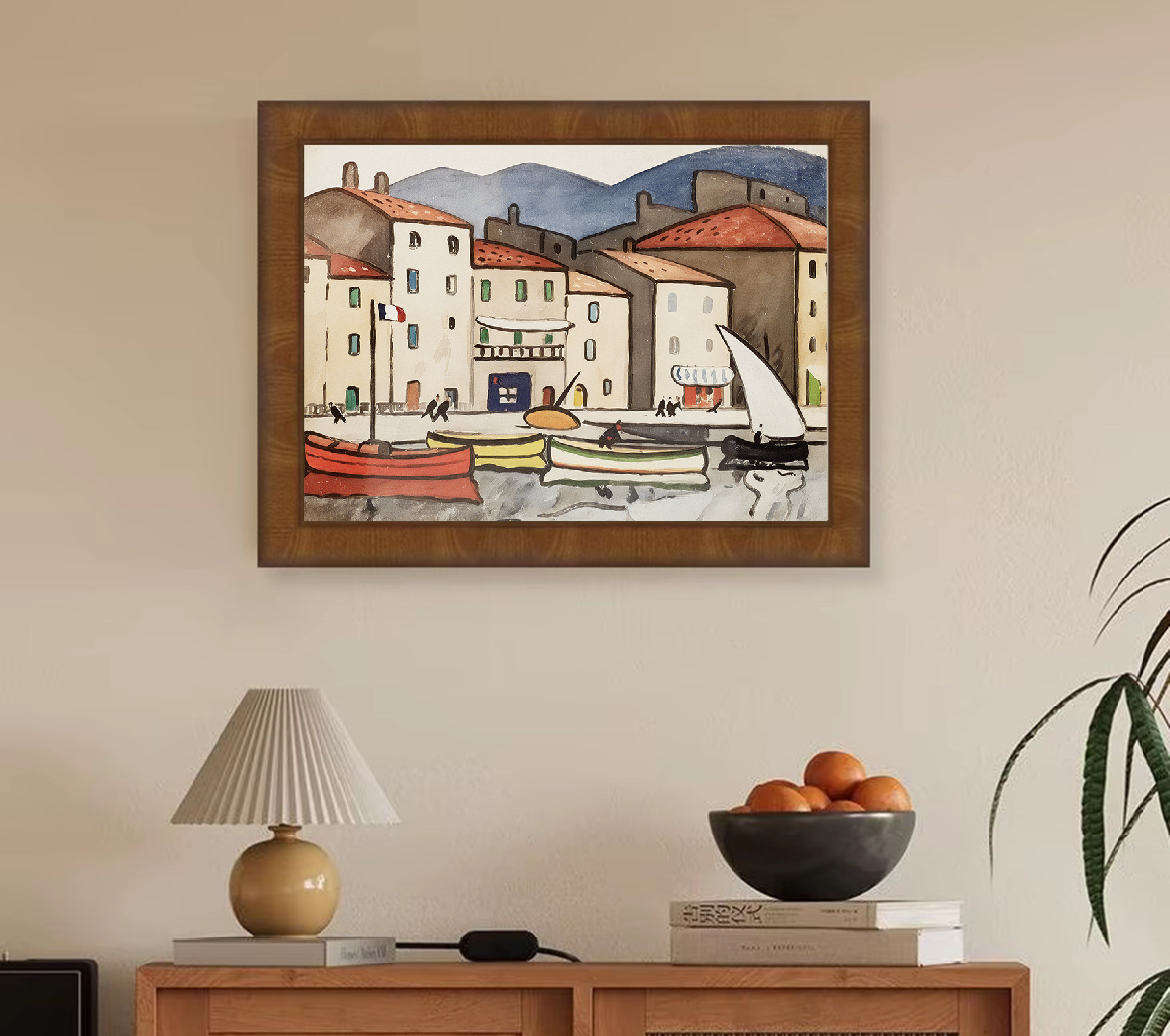 FL73普罗旺斯风景装饰画法式复古风格适用于客厅床头玄关桌面3040