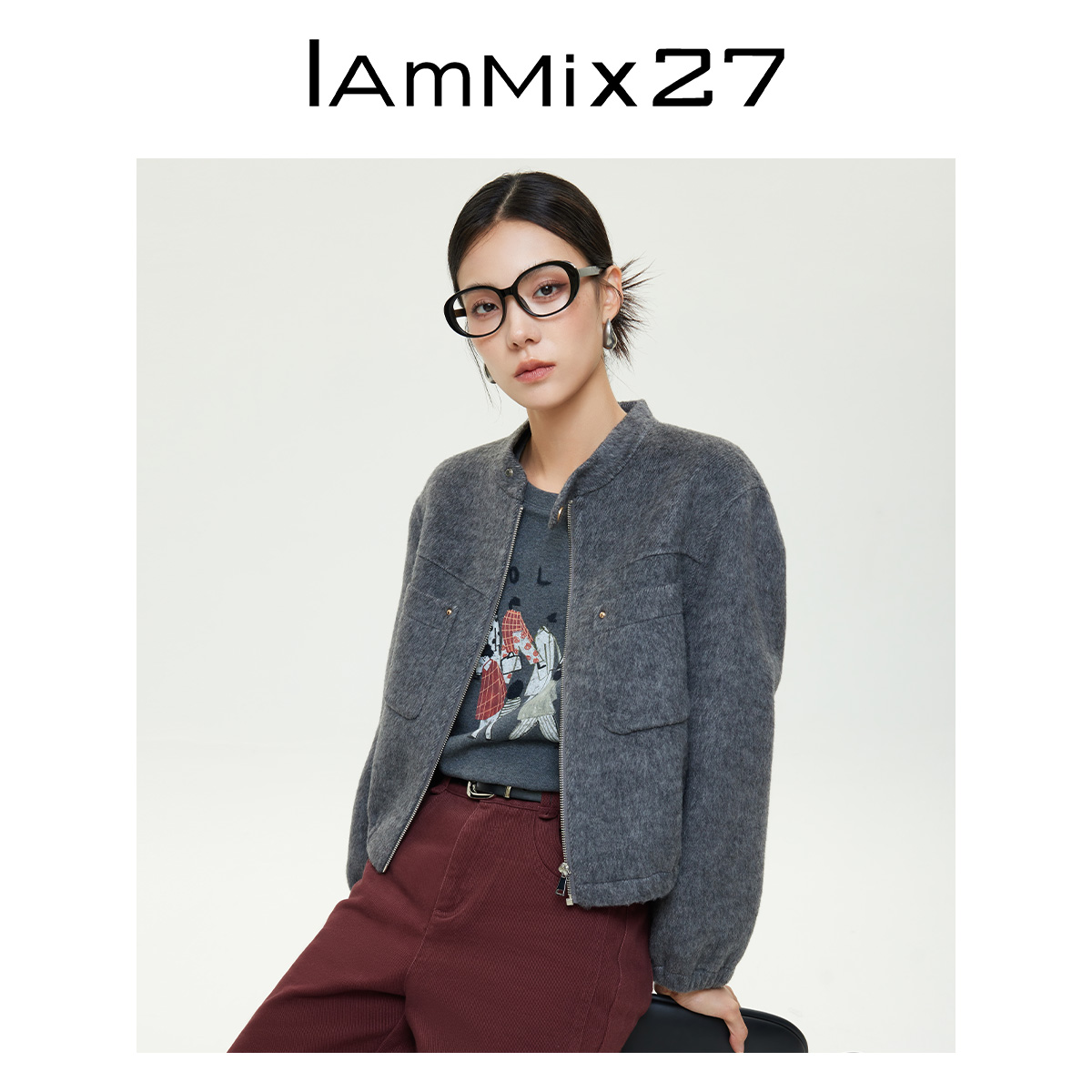 Iammix27秋季上衣短外套Z5C4002