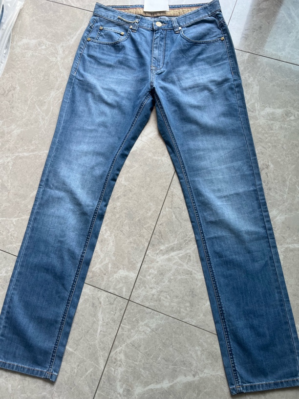 蓝色剪标水洗修身百搭弹力夏季直筒牛仔长裤牛仔裤男裤男款裤子